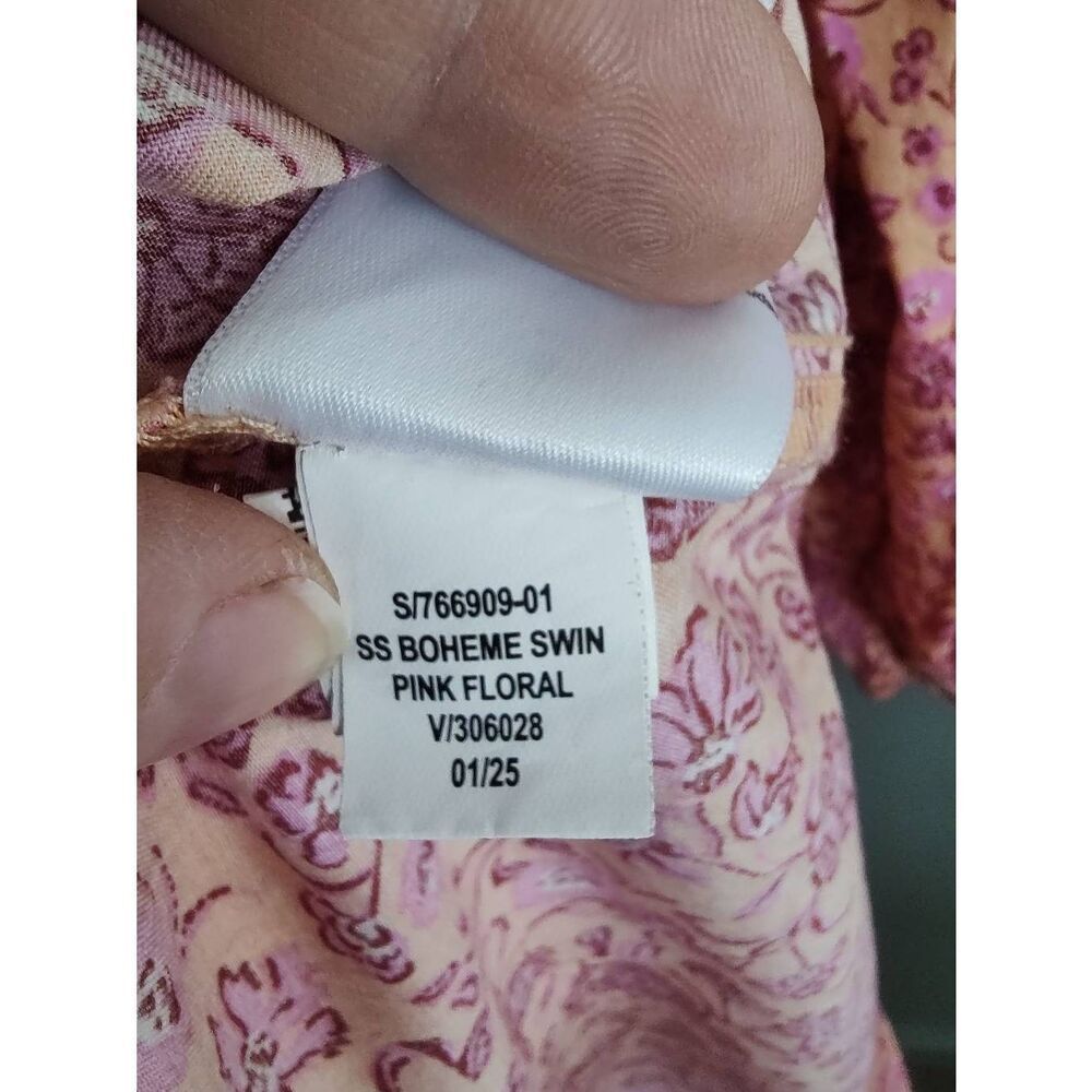 Brand New Old Navy Women's Size Medium Pink Mini Baby Doll Dress Short Sleeve - Picture 10 of 11
